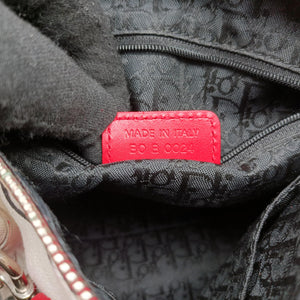 Pre-owned Christian Dior Hardcore White x Red x Black canvas handbag | stylenewstar