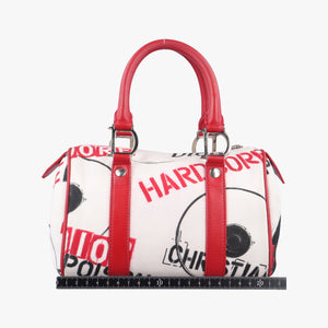 Pre-owned Christian Dior Hardcore White x Red x Black canvas handbag | stylenewstar