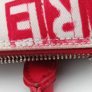 Pre-owned Christian Dior Hardcore White x Red x Black canvas handbag | stylenewstar