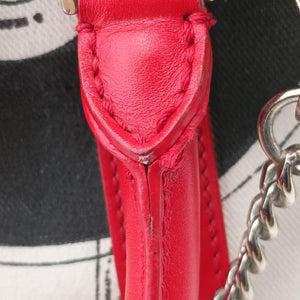 Pre-owned Christian Dior Hardcore White x Red x Black canvas handbag | stylenewstar