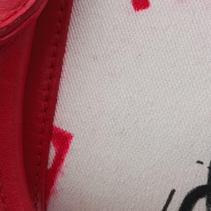 Pre-owned Christian Dior Hardcore White x Red x Black canvas handbag | stylenewstar