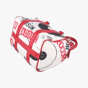 Pre-owned Christian Dior Hardcore White x Red x Black canvas handbag | stylenewstar