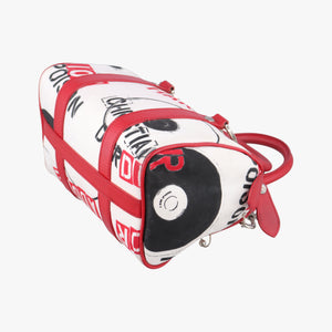 Pre-owned Christian Dior Hardcore White x Red x Black canvas handbag | stylenewstar