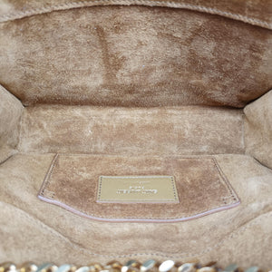 Pre-owned Yves Saint Laurent Monogram Fringe Golden Leather 381668 shoulderbag | stylenewstar