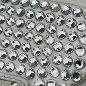 Pre-owned Prada Triangle Crystal White Leather 1NR015 shoulderbag | stylenewstar