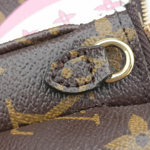 Vintage Louis Vuitton Pochette Double Zip brown×multicolor Monogram Canvas M68486 shoulderbag | stylenewstar