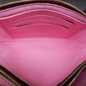 Vintage Louis Vuitton Pochette Double Zip brown×multicolor Monogram Canvas M68486 shoulderbag | stylenewstar