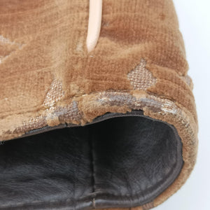 Pre-owned Louis Vuitton Irvine Brown x Multicolor Velour x Alligator M92773 handbag | stylenewstar