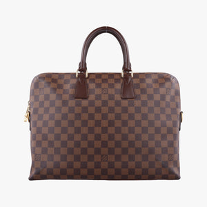 Secondhand Louis Vuitton Porte-Documents Jour EBENE Damier Canvas N42242 handbag | stylenewstar