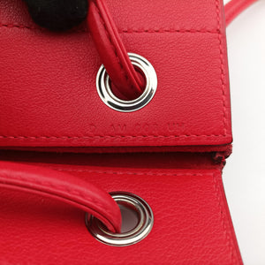 Pre-owned Hermes Sac Aline mini Red lambskin shoulderbag | stylenewstar