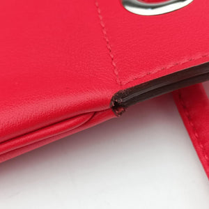 Pre-owned Hermes Sac Aline mini Red lambskin shoulderbag | stylenewstar