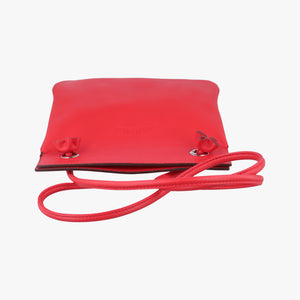 Pre-owned Hermes Sac Aline mini Red lambskin shoulderbag | stylenewstar