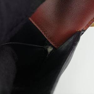 Pre-owned Prada Animalier Cahier Lions Head Brown×black Leather 1BD089 shoulderbag | stylenewstar