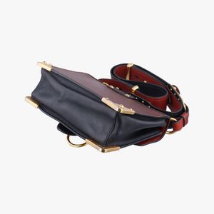 Pre-owned Prada Animalier Cahier Lions Head Brown×black Leather 1BD089 shoulderbag | stylenewstar