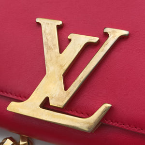 Pre-owned Louis Vuitton Pochette Louise GM Red leather M94647 shoulderbag | stylenewstar