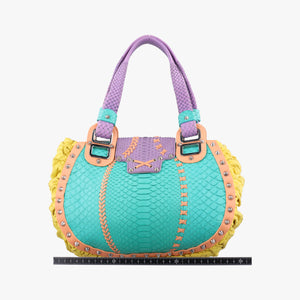 Pre-owned VERSACE Palazzo Empire Multicolour snakeskin shoulderbag | stylenewstar