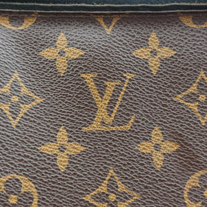 Secondhand Louis Vuitton TORRES Brown×black Monogram Macassar×calf leather M40387 shoulderbag | stylenewstar