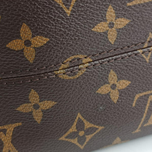 Secondhand Louis Vuitton TORRES Brown×black Monogram Macassar×calf leather M40387 shoulderbag | stylenewstar