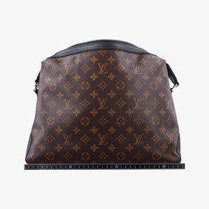 Secondhand Louis Vuitton TORRES Brown×black Monogram Macassar×calf leather M40387 shoulderbag | stylenewstar
