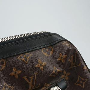 Secondhand Louis Vuitton TORRES Brown×black Monogram Macassar×calf leather M40387 shoulderbag | stylenewstar