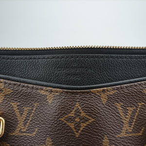 Pre-owned Louis Vuitton PALLAS Monogram/Brown Series × Noir Monogram Canvas M41064 shoulderbag | stylenewstar