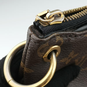 Pre-owned Louis Vuitton PALLAS Monogram/Brown Series × Noir Monogram Canvas M41064 shoulderbag | stylenewstar