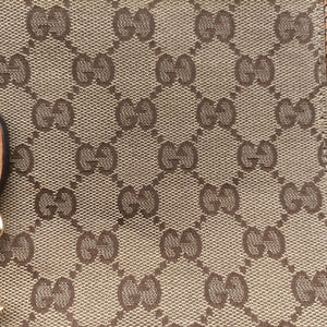 Pre-owned Gucci Marrakech Messenger Brown canvas 257024 shoulderbag | stylenewstar