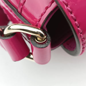 Pre-owned Gucci Nice GG Supreme Rose Patent 336749 shoulderbag | stylenewstar