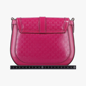 Pre-owned Gucci Nice GG Supreme Rose Patent 336749 shoulderbag | stylenewstar