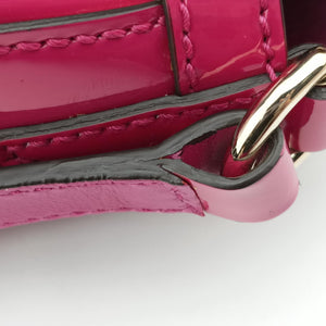 Pre-owned Gucci Nice GG Supreme Rose Patent 336749 shoulderbag | stylenewstar