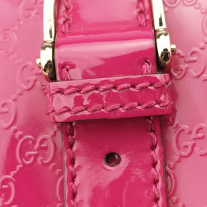 Pre-owned Gucci Nice GG Supreme Rose Patent 336749 shoulderbag | stylenewstar