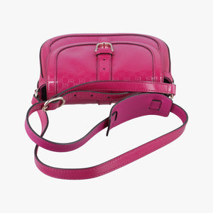 Pre-owned Gucci Nice GG Supreme Rose Patent 336749 shoulderbag | stylenewstar