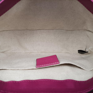 Pre-owned Gucci Nice GG Supreme Rose Patent 336749 shoulderbag | stylenewstar