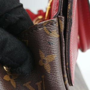 Pre-owned Louis Vuitton Vénus brown×CERISE Monogram Canvas×calf leather M41738 shoulderbag | stylenewstar