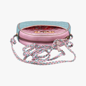 Pre-owned Gucci Laminate pink×blue Leather 534951 shoulderbag | stylenewstar