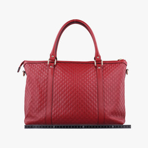 Pre-owned Gucci Microguccissima Red Leather 449655 shoulderbag | stylenewstar