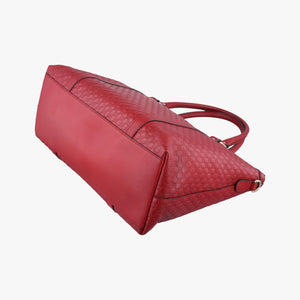 Pre-owned Gucci Microguccissima Red Leather 449655 shoulderbag | stylenewstar