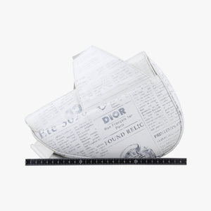 Pre-owned Christian Dior Saddle White Leather bum bag/waist bag | stylenewstar