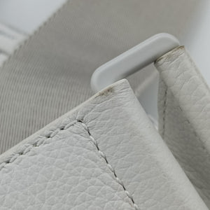 Pre-owned Christian Dior Saddle White Leather bum bag/waist bag | stylenewstar