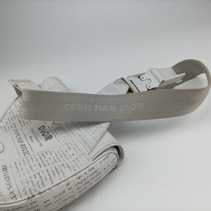 Pre-owned Christian Dior Saddle White Leather bum bag/waist bag | stylenewstar