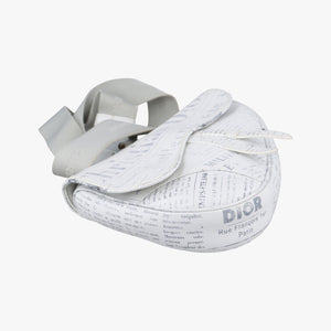 Pre-owned Christian Dior Saddle White Leather bum bag/waist bag | stylenewstar