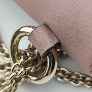 Pre-owned Valentino Rockstud Glam Lock Pink Leather shoulderbag | stylenewstar