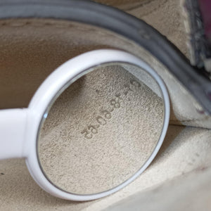 Vintage Chloe Small Pixie Round Top Purple Leather x Suede shoulderbag | stylenewstar