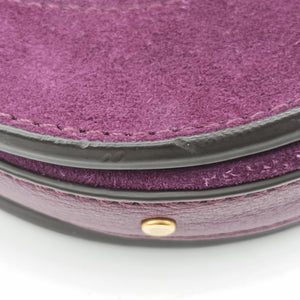 Vintage Chloe Small Pixie Round Top Purple Leather x Suede shoulderbag | stylenewstar