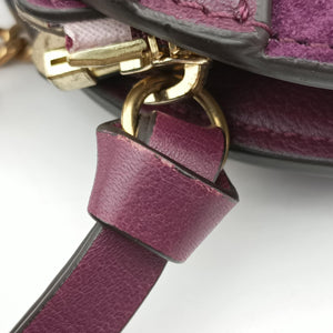 Vintage Chloe Small Pixie Round Top Purple Leather x Suede shoulderbag | stylenewstar
