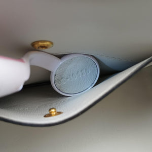 Pre-owned Fendi KAN I F White PVC coated canvas 8BT286 shoulderbag | stylenewstar