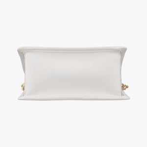 Pre-owned Fendi KAN I F White PVC coated canvas 8BT286 shoulderbag | stylenewstar