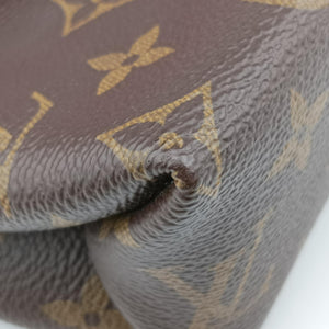 Pre-owned Louis Vuitton SAINT PLACIDE brown×CERISE Monogram Canvas×calf leather M43713 shoulderbag | stylenewstar