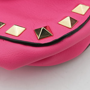 Pre-owned Valentino Rockstud Rose Leather shoulderbag | stylenewstar