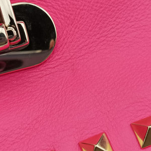 Pre-owned Valentino Rockstud Rose Leather shoulderbag | stylenewstar